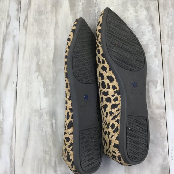 Rothy's Leopard Pointed Flats 10.5 - Picture 8 of 10